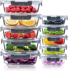 ** Diferentes tipos de envases de vidrio usados en la cocina