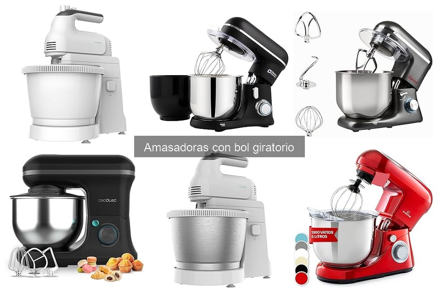Accesorios útiles para amasadoras con bol giratorio