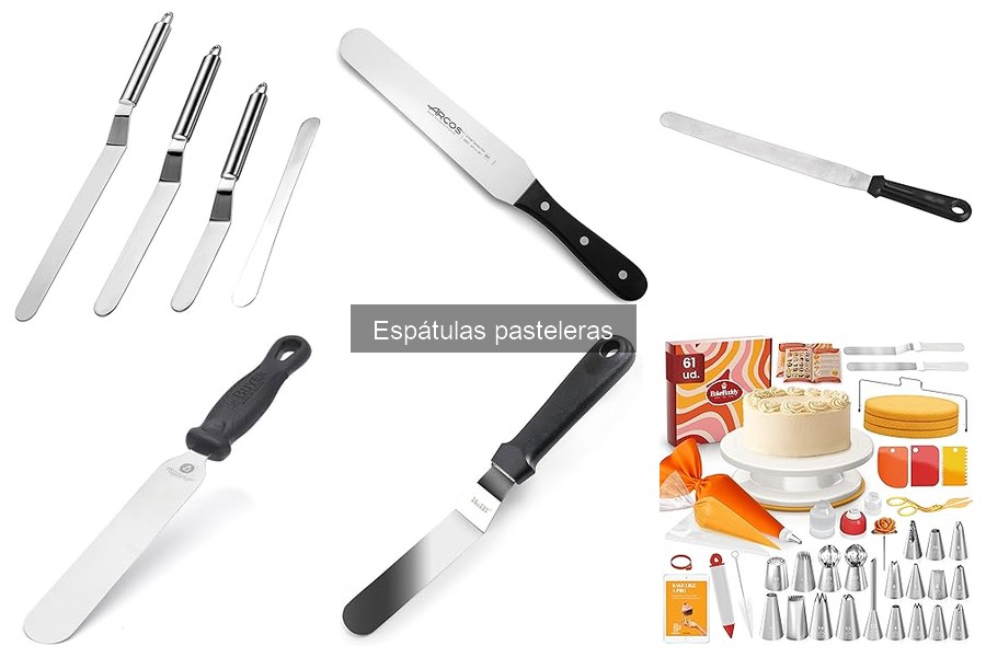Alternativas a espátulas pasteleras para decorar pasteles