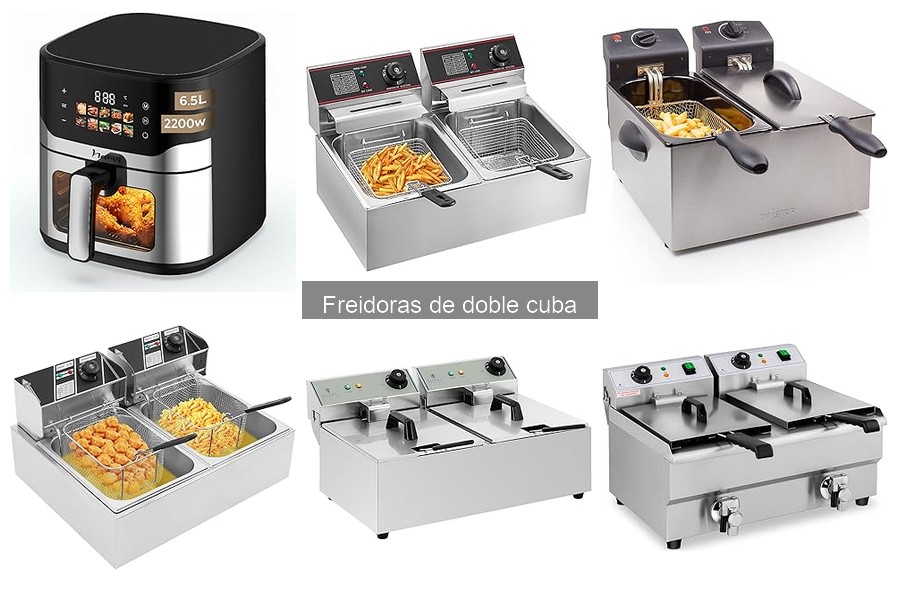 Alternativas a freidoras de doble cuba para espacios reducidos