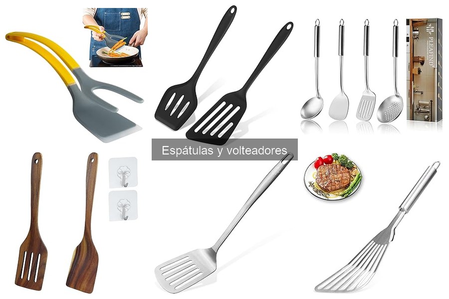 Alternativas a las espátulas de plástico en cocina