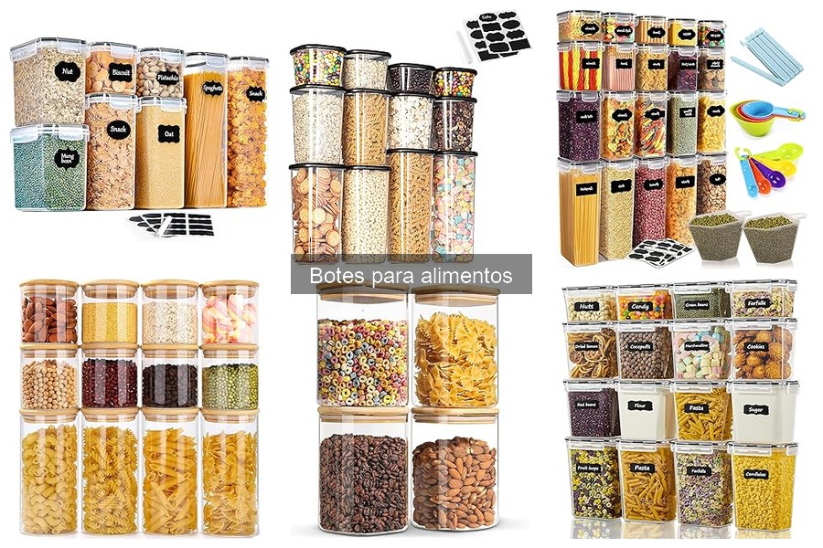 Alternativas a los botes para alimentos herméticos