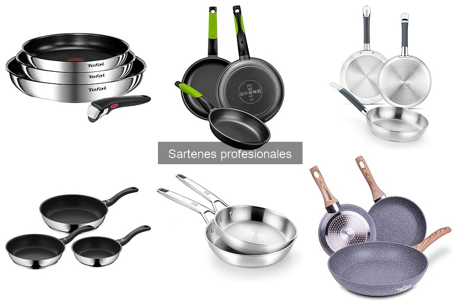 Alternativas accesibles a sartenes profesionales