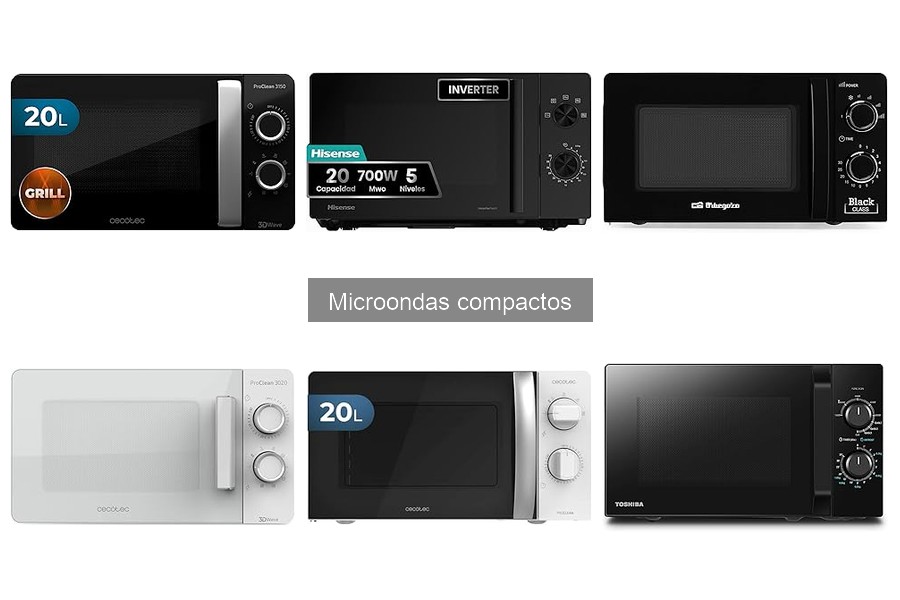 Alternativas al microondas compacto: soluciones sin espacio