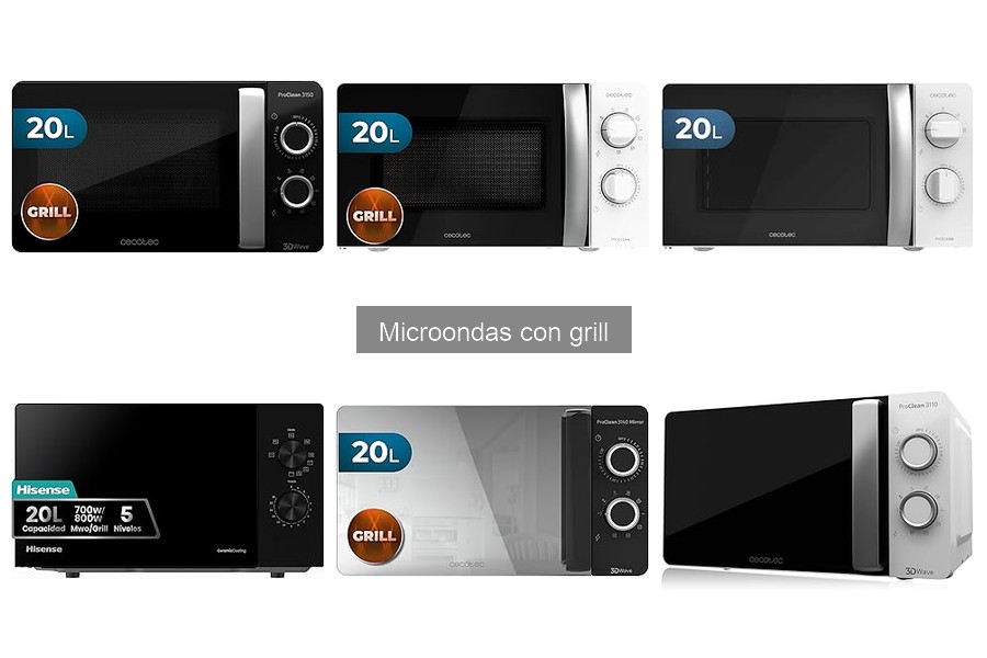 Alternativas al microondas con grill: opciones efectivas