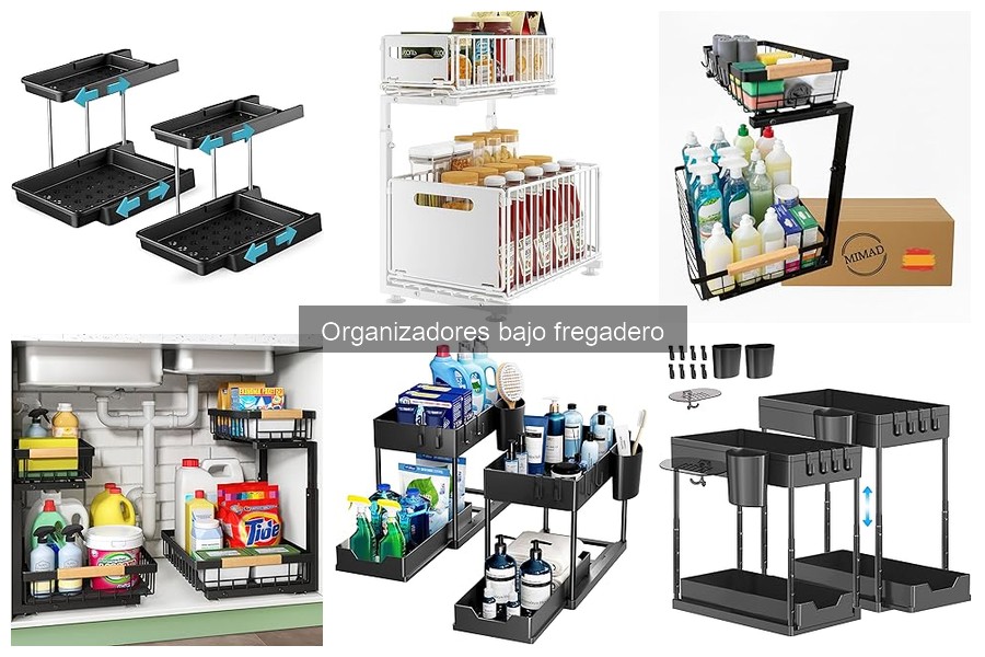 Alternativas creativas a organizadores bajo fregadero