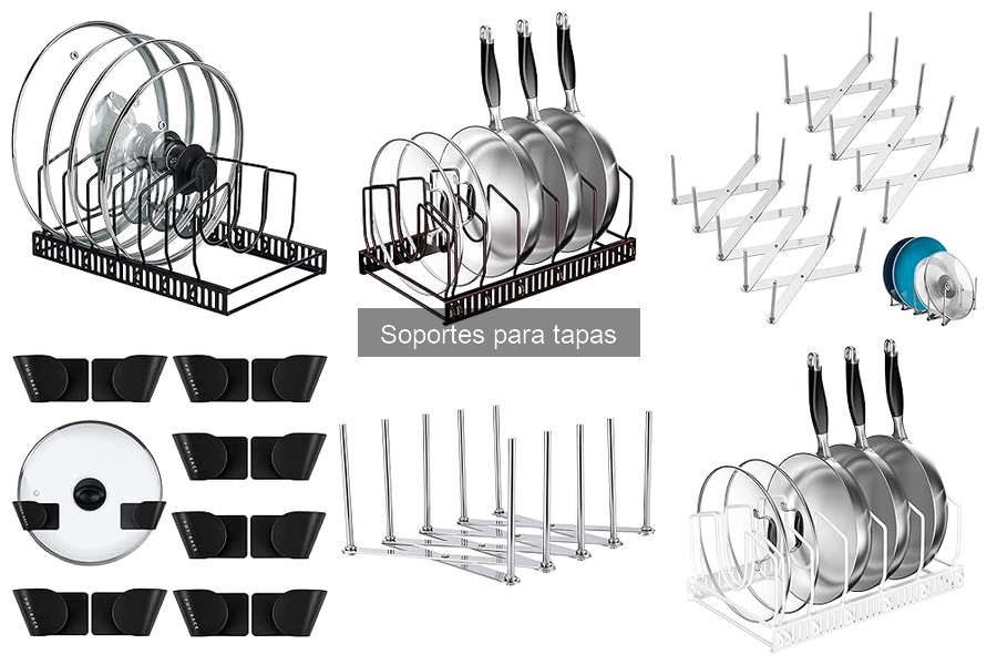 Alternativas eficaces a los soportes para tapas de cocina