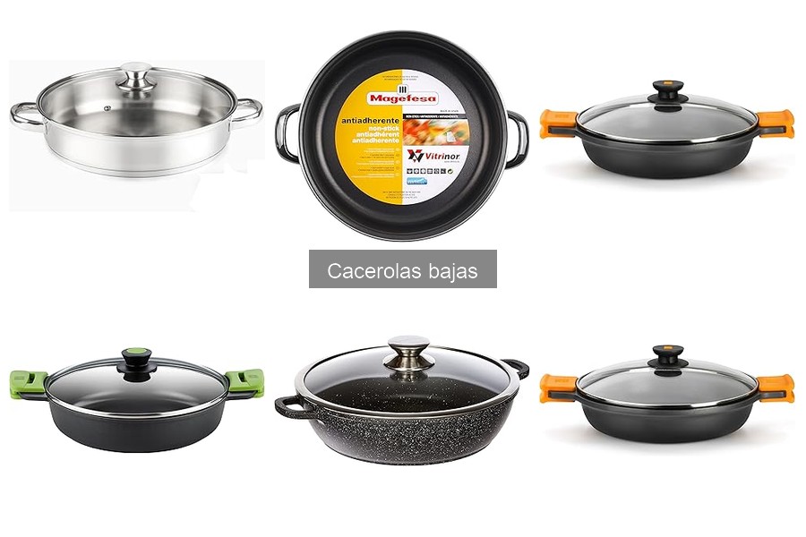 Beneficios de las cacerolas bajas en la cocina