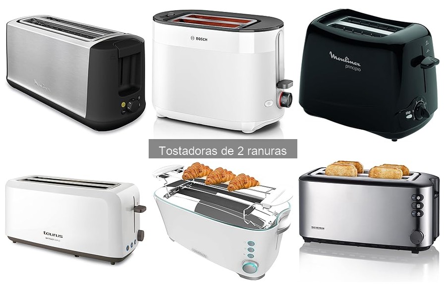 Características clave de una tostadora de 2 ranuras
