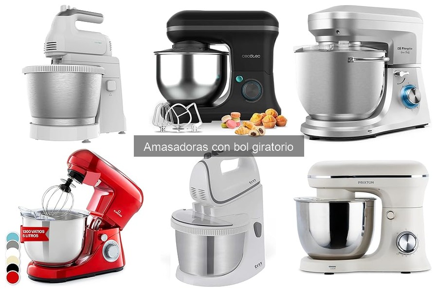Cómo elegir la mejor amasadora con bol giratorio