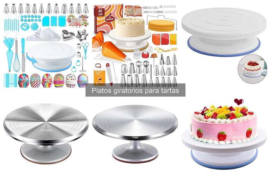 Cómo elegir un plato giratorio para tartas: Guía de compra