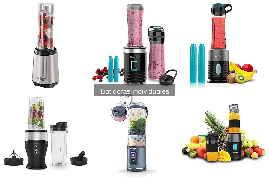 Cómo hacer batidos saludables con batidoras individuales