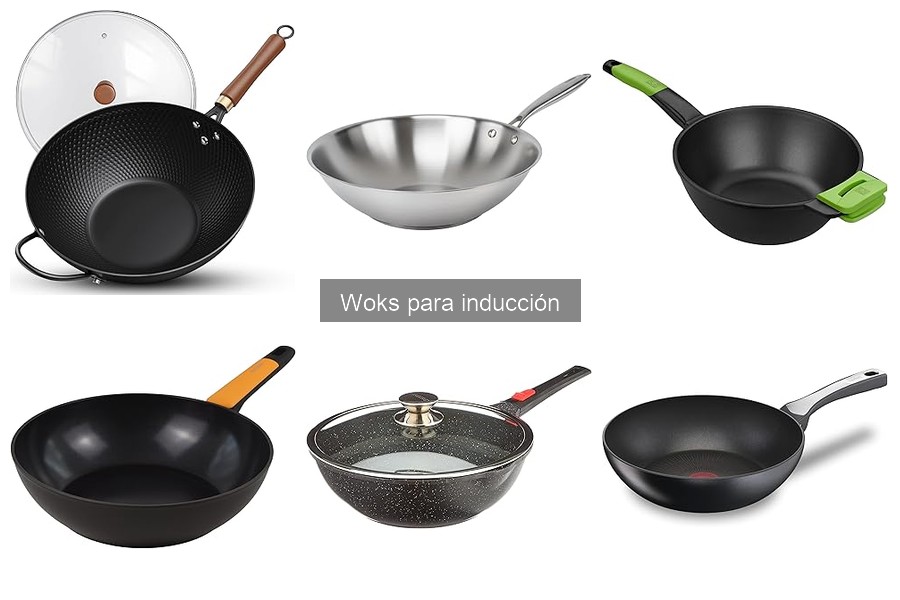 ¿Cómo influye el material del wok en inducción?
