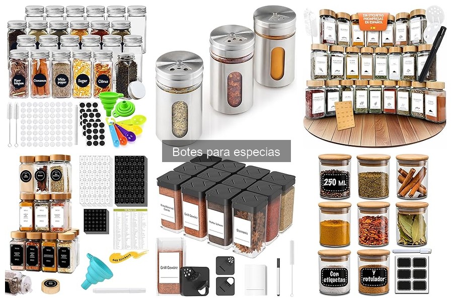 Cómo limpiar y mantener botes de especias en buen estado