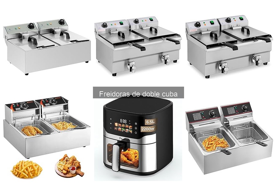 Cómo utilizar correctamente una freidora de doble cuba