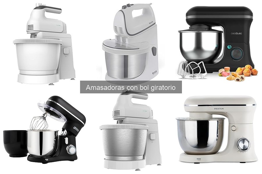 Cómo utilizar una amasadora con bol giratorio correctamente