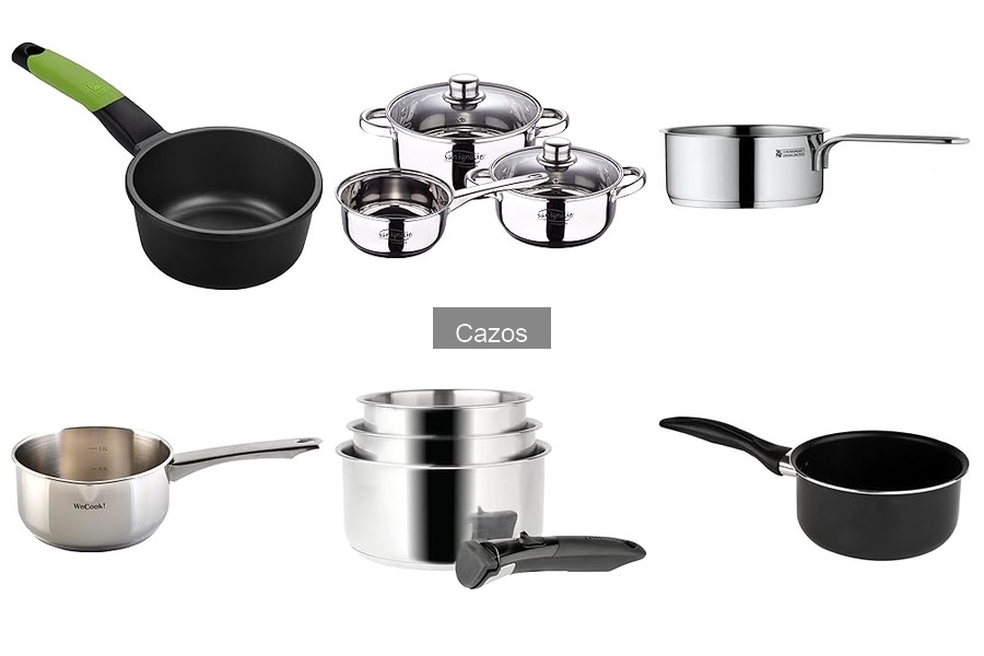 Comparativa: Cazos Antiadherentes vs. Acero Inoxidable