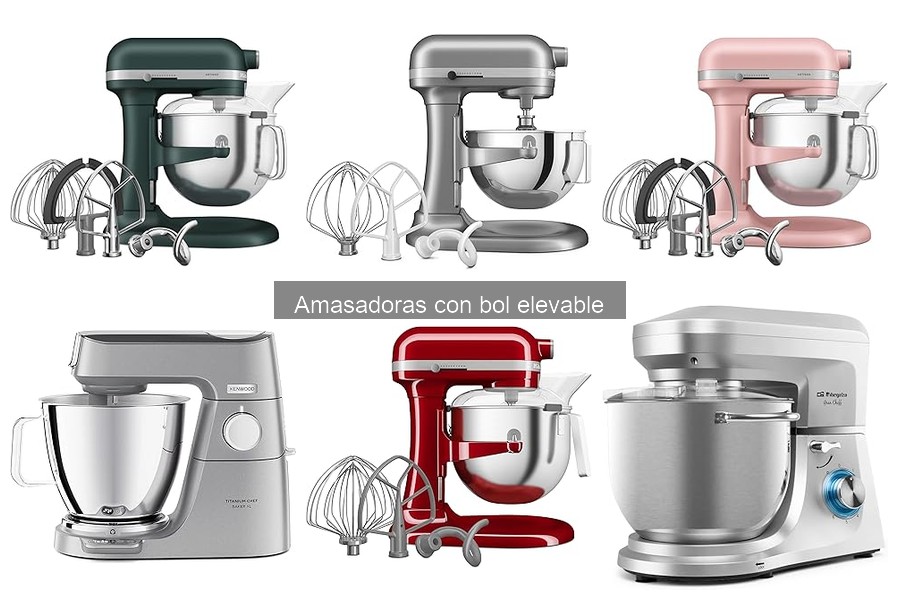 Comparativa de amasadoras con bol elevable y de brazo móvil