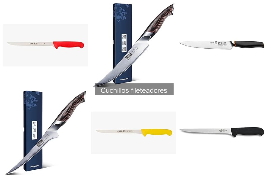 Comparativa de cuchillos fileteadores: HOSHANHO vs Tescoma vs Arcos