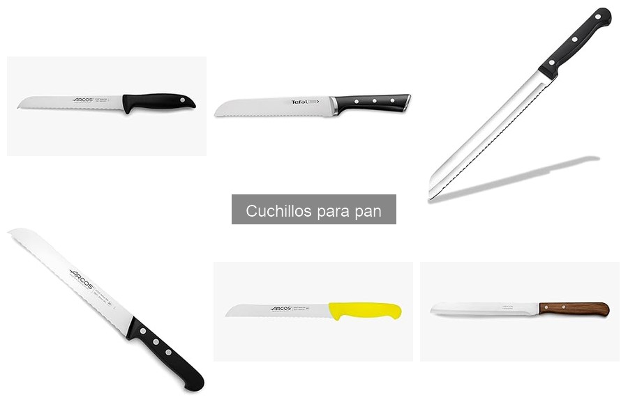 Comparativa de cuchillos para pan: Axer, Tefal y Arcos
