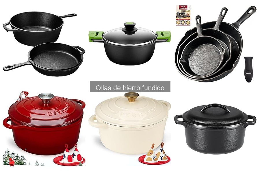 Comparativa de marcas de ollas de hierro fundido para cocinar