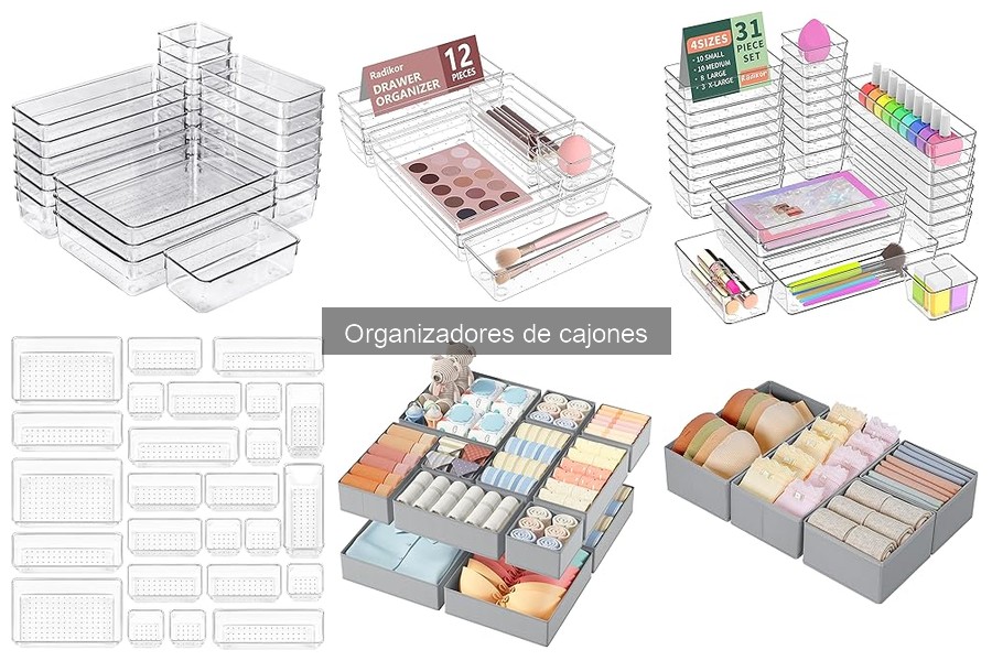 Comparativa de materiales en organizadores de cajones