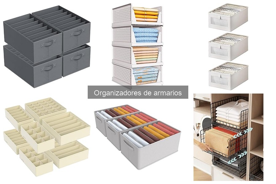 Comparativa de organizadores de armarios populares