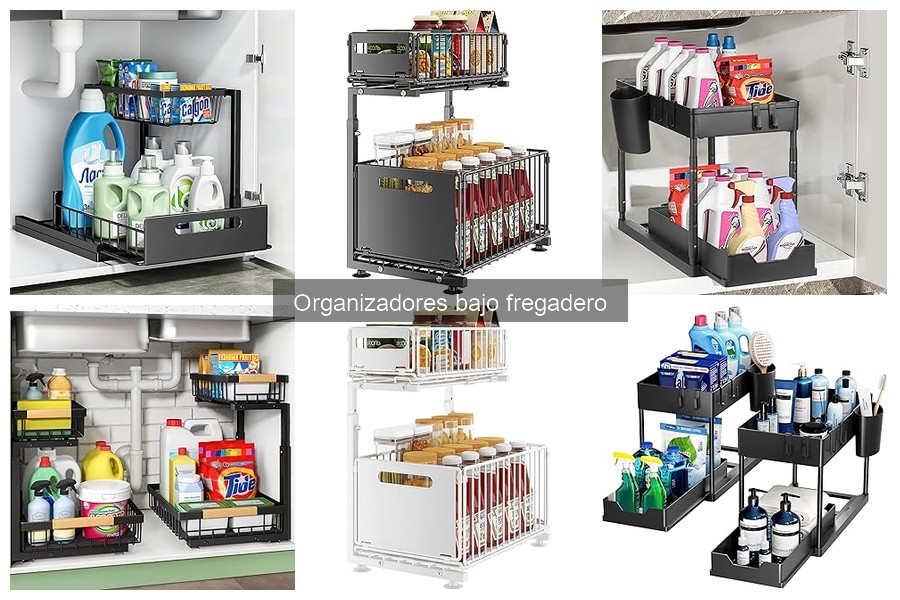 Comparativa de precios de organizadores bajo fregadero