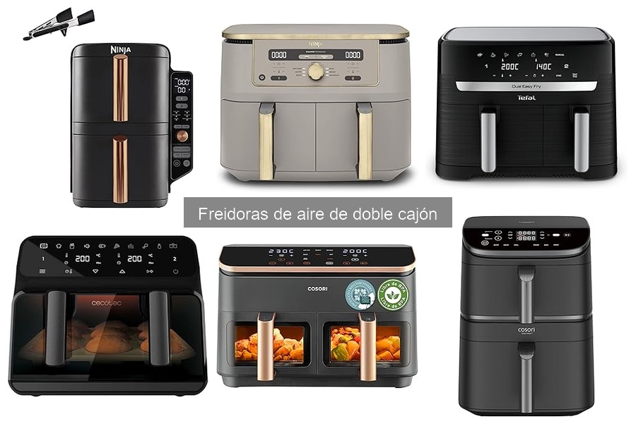 Comparativa: Freidoras de aire de un cajón vs doble cajón