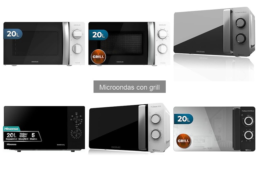 Comparativa: Microondas con Grill vs Sin Grill
