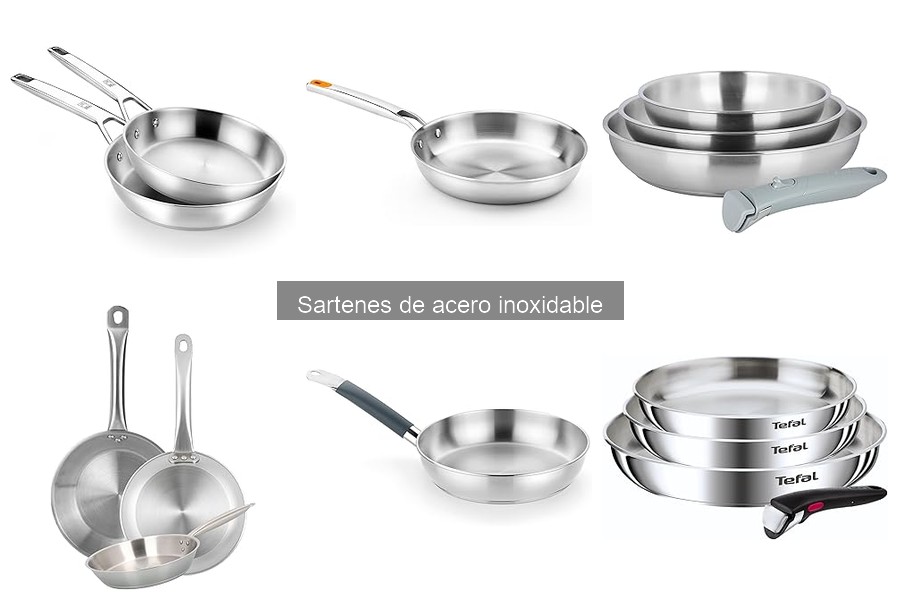 Comparativa: Sartenes de Acero Inoxidable vs Antiadhesivas