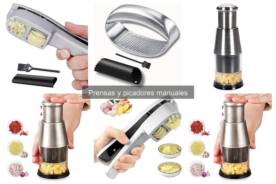 Diferencias entre prensas y picadores manuales de cocina