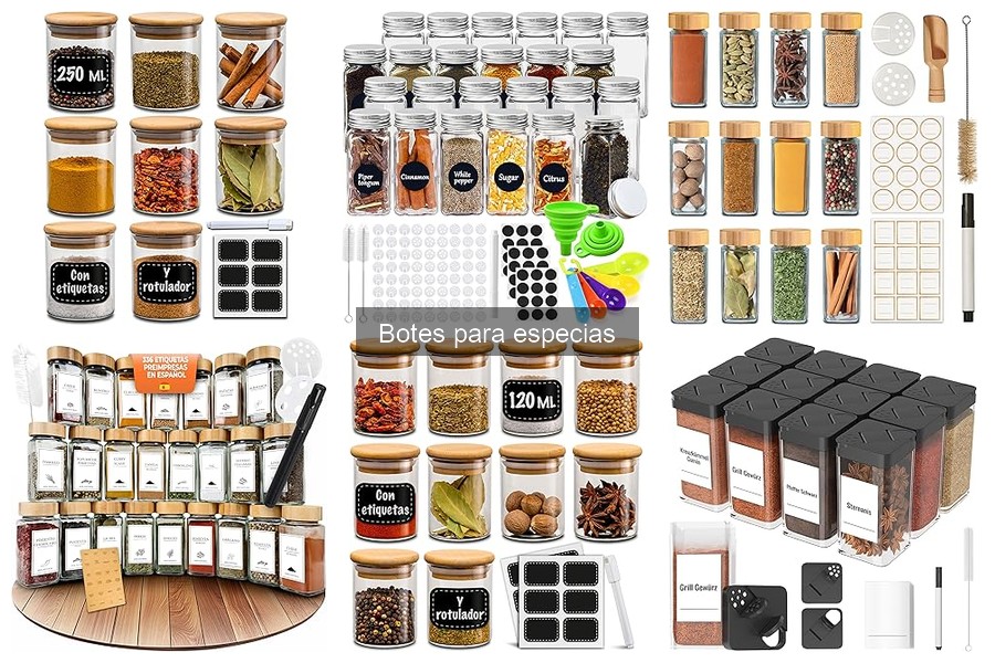 Diseño y Estética de Botes para Especias en tu Cocina
