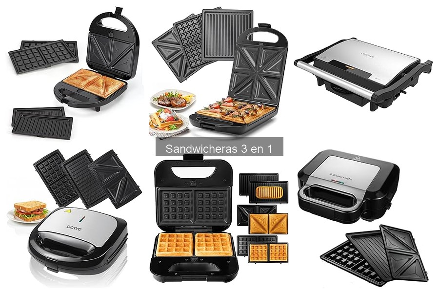 Dónde comprar una sandwichera 3 en 1: Mejores opciones online