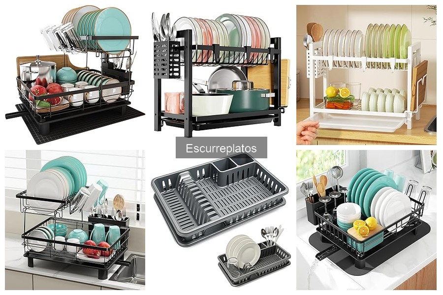 ¿Es necesario usar un escurreplatos en la cocina?