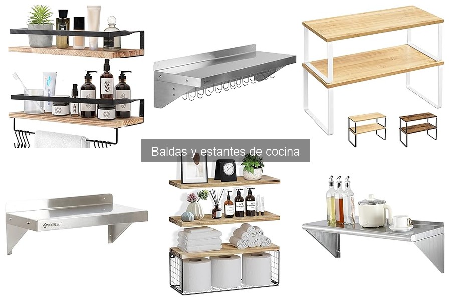 Estantes de cocina para organizar utensilios específicos