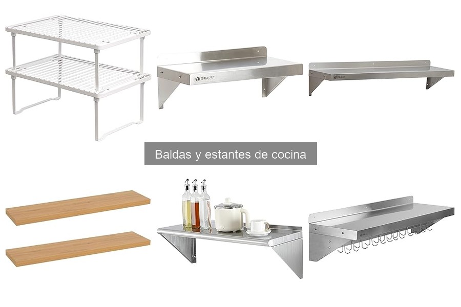 Estantes para exhibición en la cocina: elegancia y funcionalidad