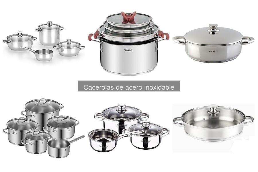 Guía de compra de cacerolas de acero inoxidable