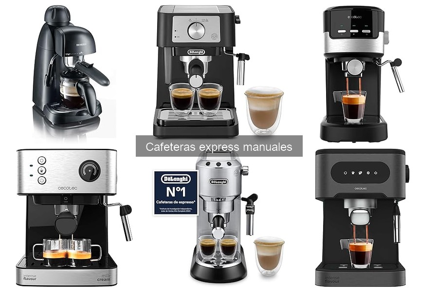 Mantenimiento y limpieza de cafeteras express manuales