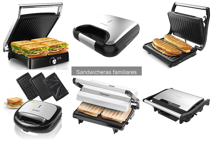 Mejor sandwicera familiar para familias grandes | Comparativa
