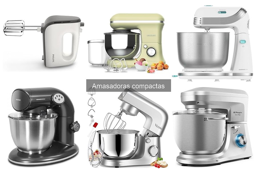 Mejores amasadoras compactas para principiantes en repostería