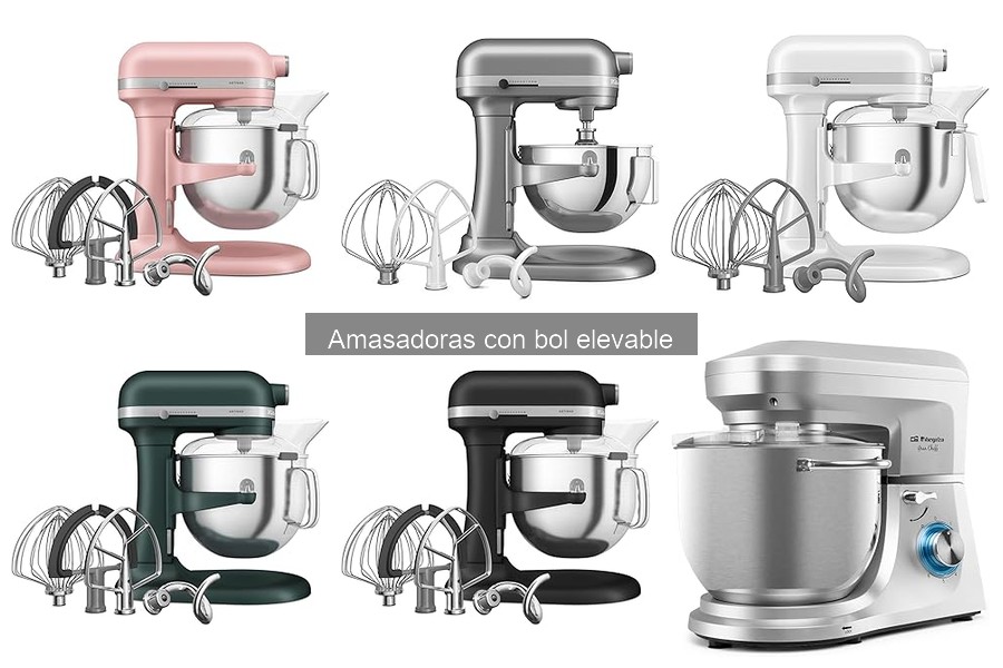 Mejores amasadoras con bol elevable para principiantes