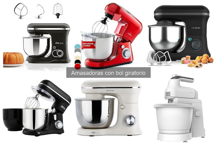 Mejores Amasadoras con Bol Giratorio: Comparativa 2023