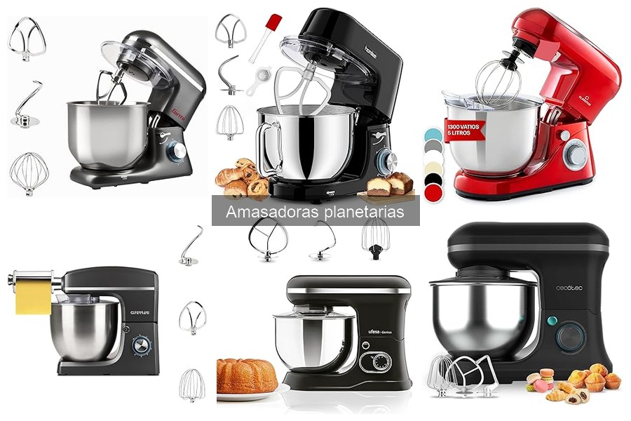 Mejores amasadoras planetarias para repostería en 2023
