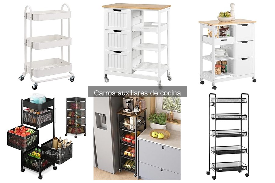 Mejores carros auxiliares de cocina para espacios pequeños