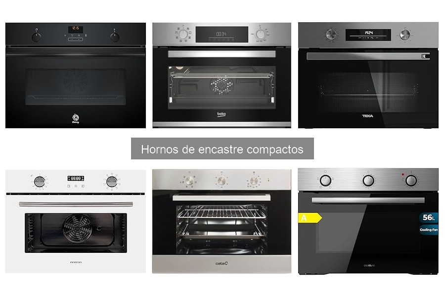 Mejores hornos de encastre compactos para cocinas pequeñas