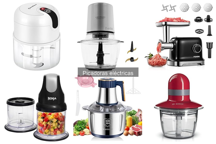 Mejores picadoras eléctricas para tu cocina en casa