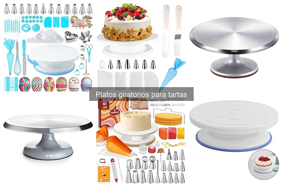Mejores platos giratorios para tartas: comparativa 2023