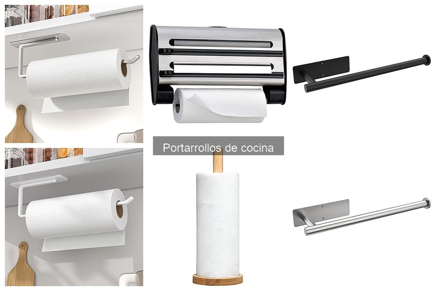 Mejores portarrollos de cocina para espacios pequeños