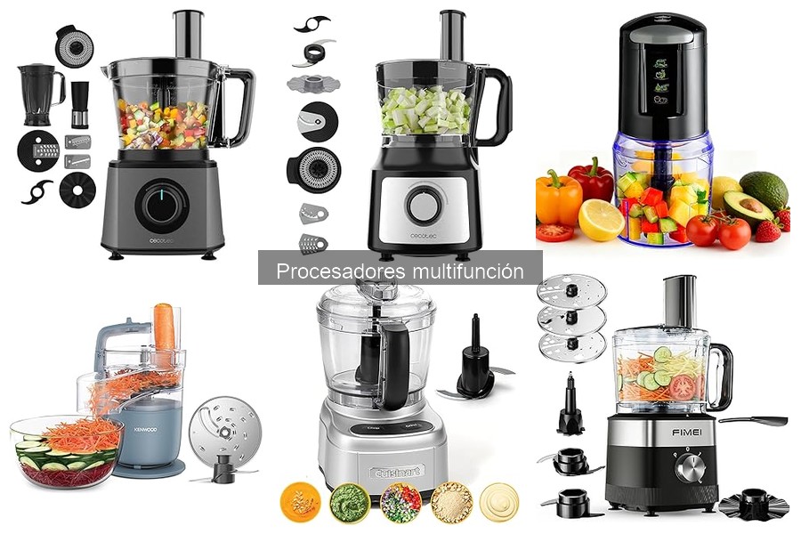 Mejores procesadores multifunción para cocinas pequeñas